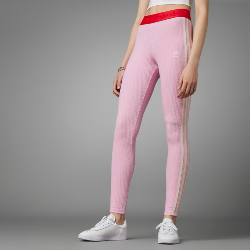 AIDIDAS ORIGINALS ADICOLOR 70S KNIT LEGGINGS IK7848 - Picture 2 of 10
